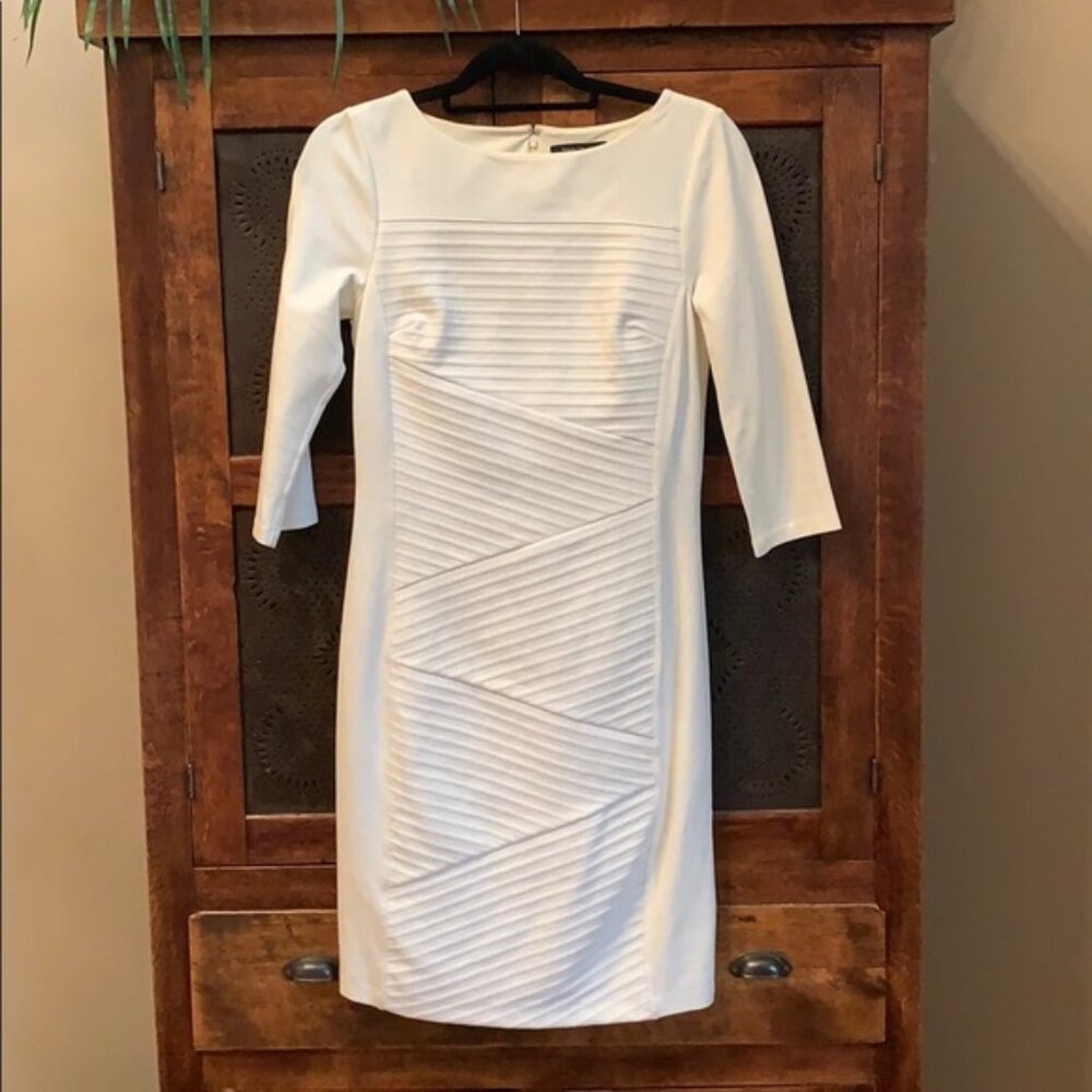 White House Black Market Winter white dress